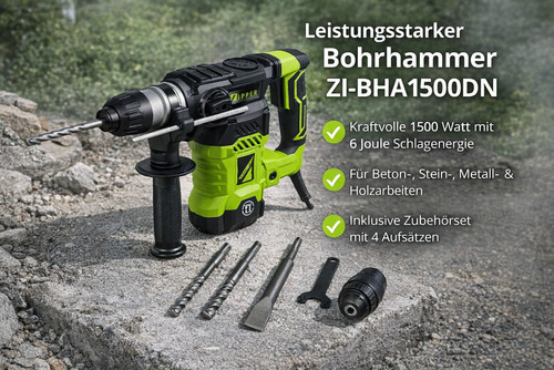 Zipper bohrhammer bha1500dn - zipper, zi-bha1500dn