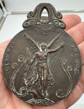 Werbeklammer Metall Guss Briefklammer Dokumenten Akten Klammer  OLYMPIA GREECE