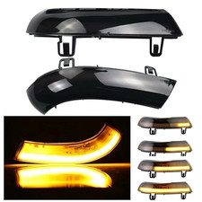 2x LED Spiegel Blinker Schwarz