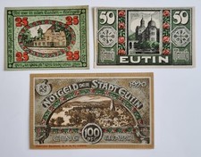 3 Alte Geldscheine , Notgeld