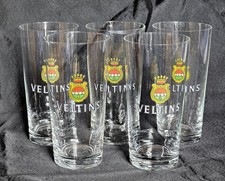 Vintage 5 alte Veltins Biergläser 0,2 L