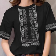 Kurzarm-Top 3D-Digitaldruck