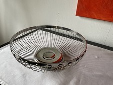 VINTAGE :  EDELSTAHL  runder Brotkorb Obstkorb  d= 25cm
