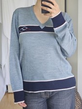 Pullover Blau Oversize Vintage