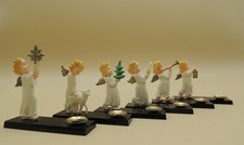 6 ENGEL - KERZENHALTER - WEIHNACHTSSCHMUCK - 50er JAHRE