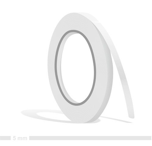Zierstreifen 5mm weiß - weiß, glanz