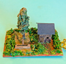 Creglinger Manufaktur August Flor, CM, Kleingarten mit Brunnen, Holz um 1954