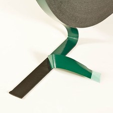 Doppelseitiges Klebeband Montageband Spiegelband 19mm x 66m Schwarz