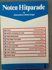Noten Hitparade 9 Kyrila One drink too many elektr. Orgel Akkordeon Noten