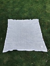 Zorbit Kinderwagen Wiege Decke weiß Vintage Cellular Acryl England 124x130cm Baby