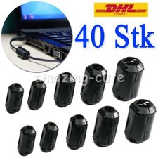 40 Stk Klapp-Ferrit Filter Mantel Strom Ferritkern Entstörung Für Kabel 3,5~13mm