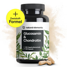 natural elements Glucosamin & Chondroitin – 180 Stk – Hagebuttenextrakt & Vit C