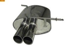 EISENMANN Sportauspuff Edelstahl BMW E36 Compact ab Bj. 00 2 x 70mm gerade