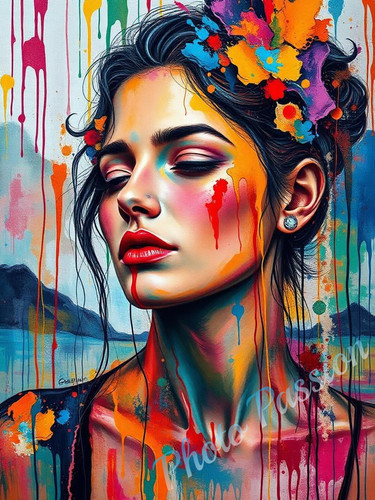 Foto portrait frau beauty - a4,