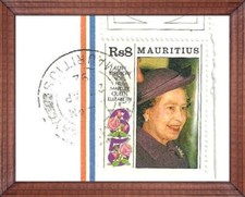 Briefmarke mauritius queen - mauritius,