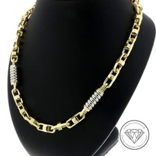 Wert 15.470,- Massive Monte Carlo Kette 585 / 14 Kt Gold 71,0 cm XXYY