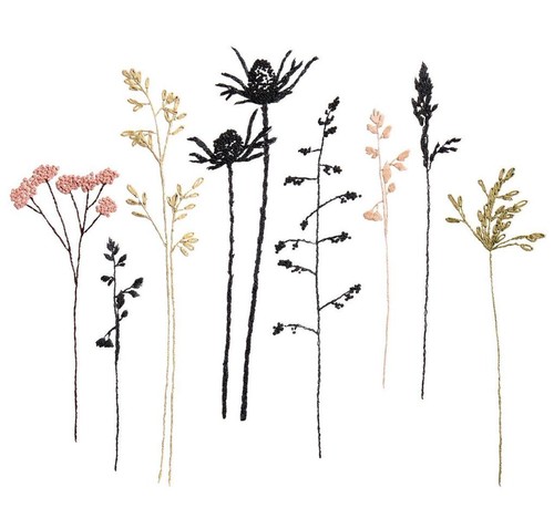 Stick stitch packung blumen - &,