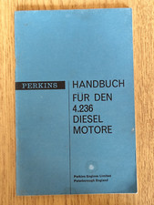 Perkins Dieselmotor 4.236 Handbuch Betriebsanleitung Bedienungsanleitung K23