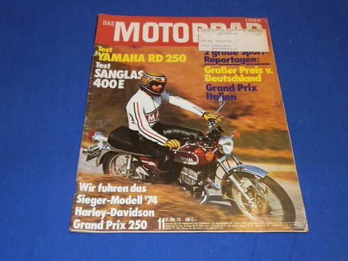 Das motorrad 1975 sanglas - motorrad, 11/1975,
