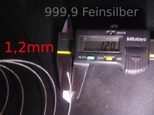 Silberdraht 999,9 Fein Silber