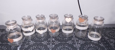 7xGlas Vasen mit Spitze