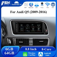 Für Audi Q5 8.8" 8-Kern IPS Autoradio GPS DAB+ CarPlay WiFi Navi Android 14 64GB