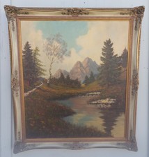 Gemälde Bergsee See -