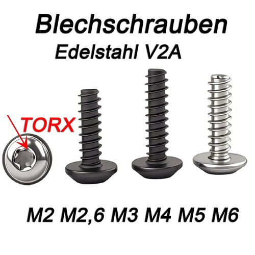 Blechschrauben torx flachkopf - blechschrauben,