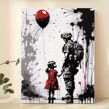 Leinwanddruck banksy street - banksy,