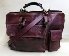 THE BRIDGE Businesstasche LEDERTASCHE Aktentasche SCHULTERTASCHE Rarität 4239