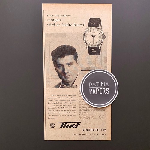 1958 tissot visodate - tissot, t12