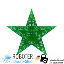 Bausatz: Blinkender LED Stern (blau) SMD Löten Übungsplatine