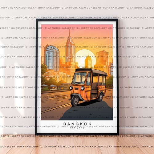 Bangkok sonnenuntergang kunst - bangkok,