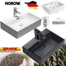 Aufsatz- und Hängewaschbecken aus Keramik Waschbecken Waschtisch Nano 40/50/60cm