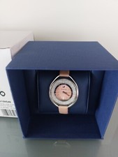 Swarovski Damen Uhr Armbanduhr Crystalline oval rosa pink 5158546 Lederarmband