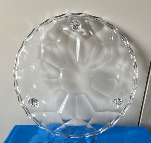 Runde glas servierplatte - runde,