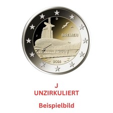 VVK Deutschland 2026 Bremen J 2euro Unzirkuliert