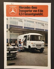 Prospekt  Mercedes von  1977  Transporter von 4 bis 6,5  Gesamtgewicht 407 508 D