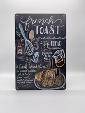 Blechschild French Toast 20x30cm Nostalgie Retro Reklame Vintage Deko Küche