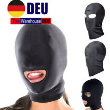 Bondage Spandex Offenes Mundauge Kopfmaske DE ElastischCosplay Kopfmaske Cosplay