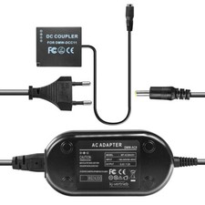 Netzteil mit Akkuadapter für Panasonic Lumix DMC-GX80, DMC-GX85, DMC-GX7 - 8,4V