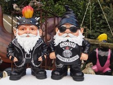 Gnom Zwerg Deko Figur  Rocker