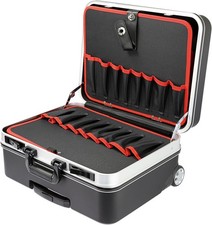 HMF Werkzeugtrolley leer Werkzeugkoffer ABS-Kunststoff mit Rollen