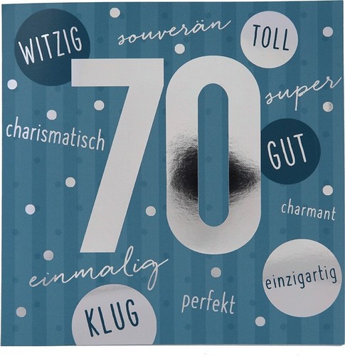 Glückwunschkarte zum - , 70