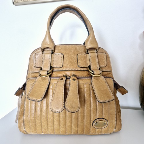 Chloé bay bag braun leder - bay,