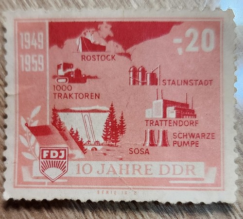Ddr spendenmarke - ddr-spendenmarke, (vignette)
