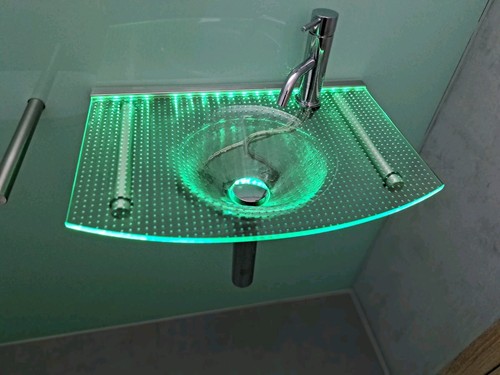 Glaswaschbecken mit led - glaswaschbecken,