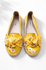 Miu Miu Espadrilles Gelb