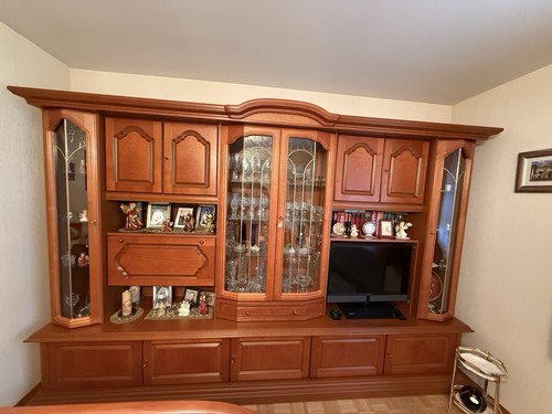 Wohnzimmerschrank mit vitrine - wohnzimmerschrank,