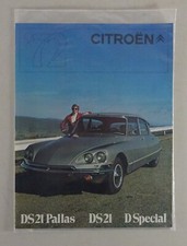 Prospekt/Broschüre Citroen DSpecial DS 21 + Pallas + DSpecial USA Modell 1972
